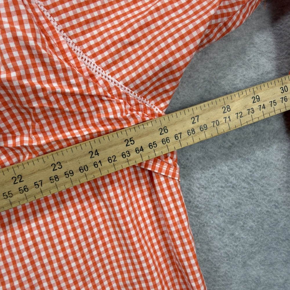 Clemson Tigers Columbia PFG Shirt Mens XXL Orange Gingham Check Super Bonehead - Picture 8 of 9